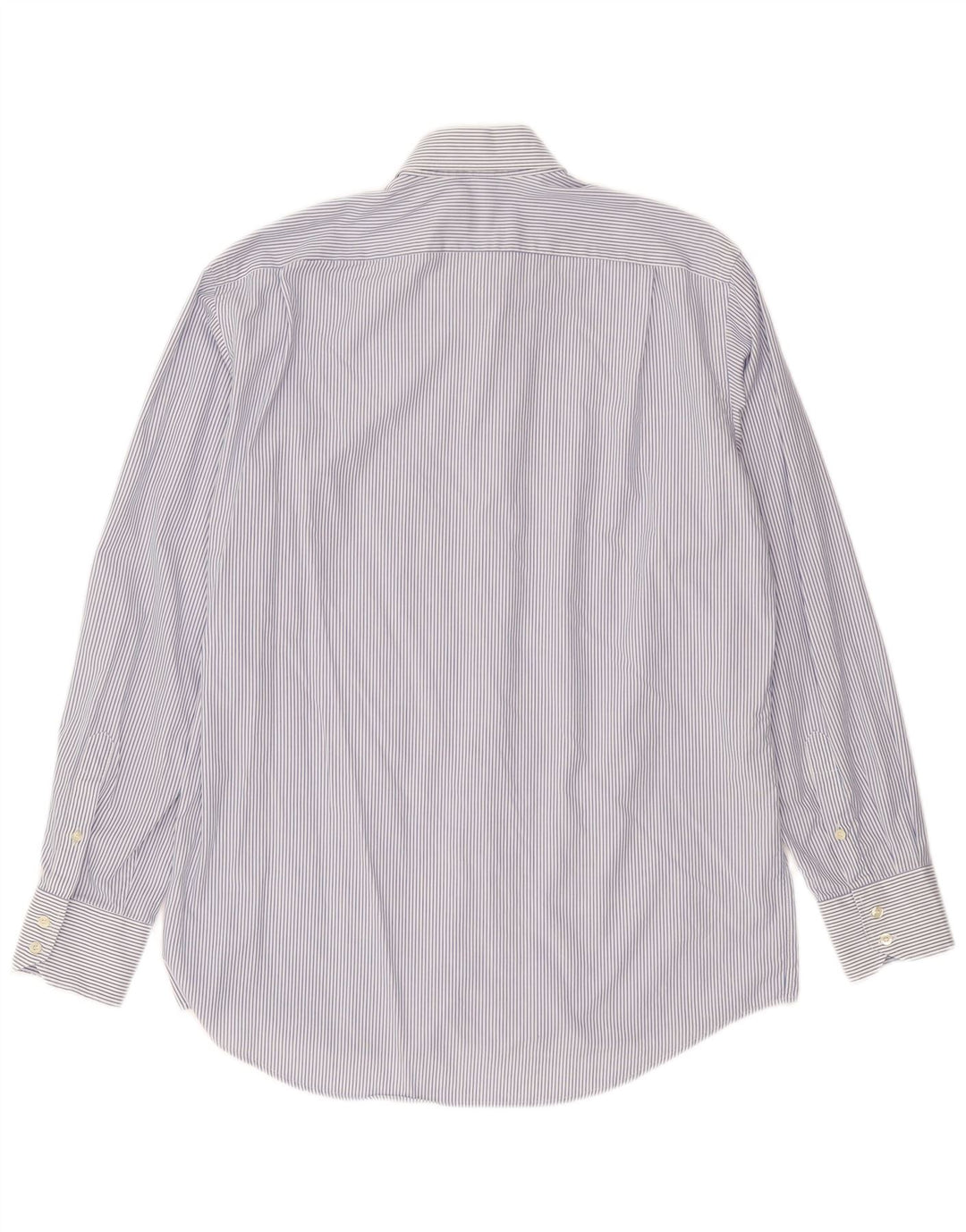 Camicia da uomo Lacoste taglia 40 media cotone a righe blu navy