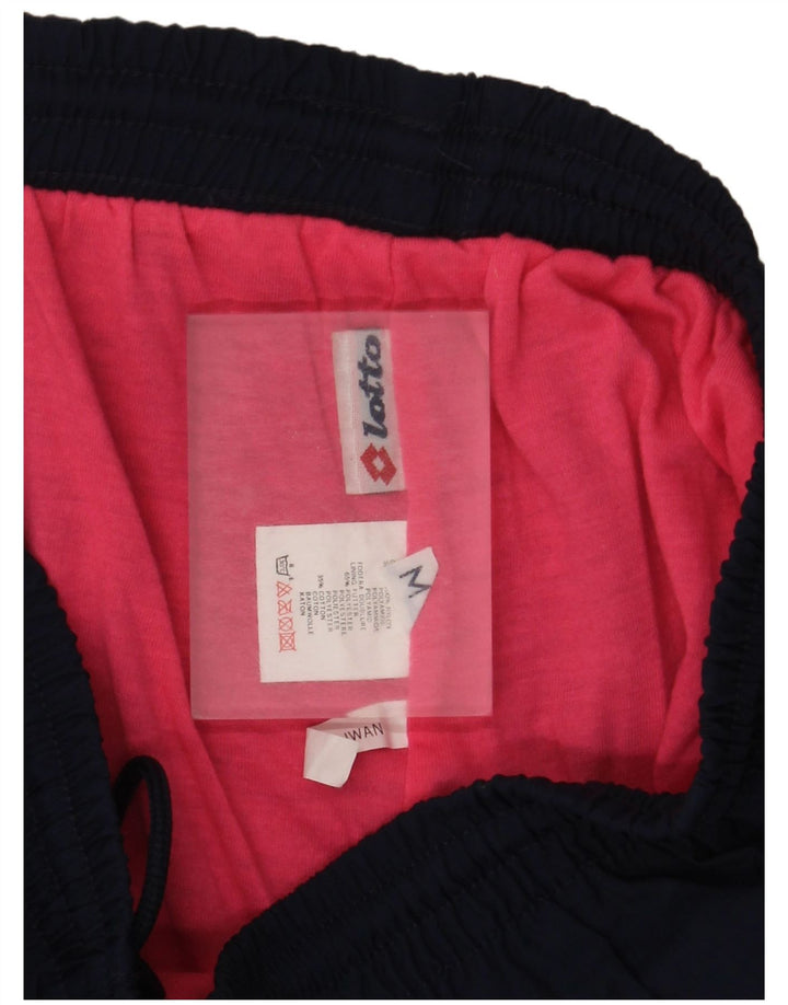 Pantaloni da tuta da uomo Lotto Joggers medi in nylon blu navy
