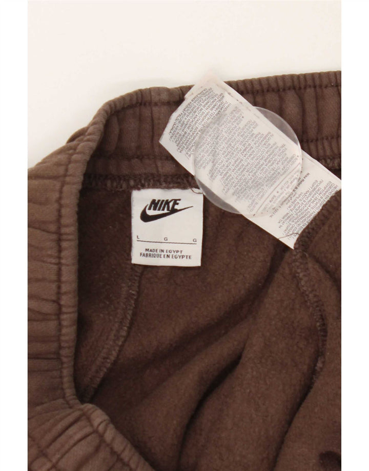 Pantaloni da tuta da uomo Nike Joggers grandi in cotone marrone