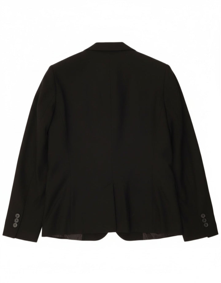 Giacca blazer a 1 bottone da donna Zara EU 38 piccola poliestere nero
