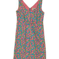 LILLY PULITZER Womens Abstract Pattern A-Line Dress US 8 Medium Blue Vintage Lilly Pulitzer and Second-Hand Lilly Pulitzer from Messina Hembry 