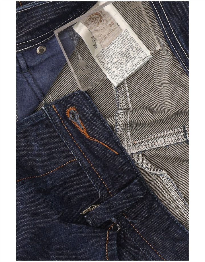 Jeans dritti da uomo DIESEL W34 L28 cotone blu navy