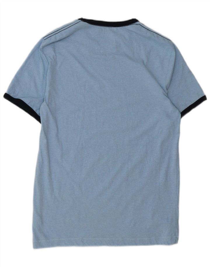 T-shirt da uomo FRENCH CONNECTION Top piccola in cotone blu