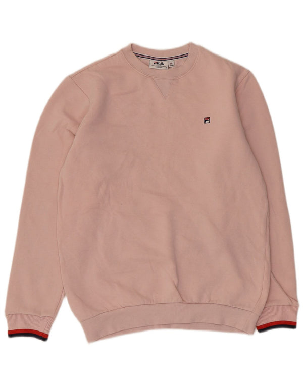 Felpa oversize da donna Fila Maglione UK 2 2XS Cotone rosa