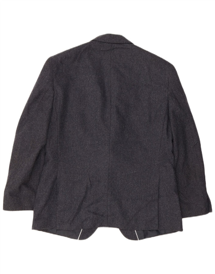 Giacca blazer a 2 bottoni da uomo Marks & Spencer UK 40 media lana blu navy