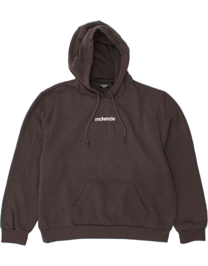 MCKENZIE Womens Oversized Hoodie Jumper UK 18 XL Grey Vintage Mckenzie and Second-Hand Mckenzie from Messina Hembry 