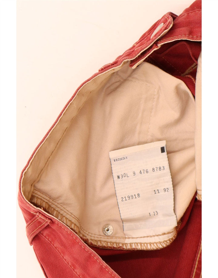 LEVI'S Pantaloncini di jeans 476 da uomo W30 Cotone rosso medio