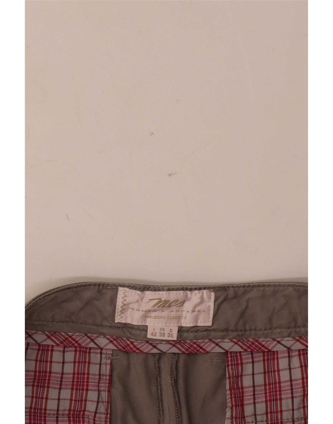 Pantaloncini chino con pegging da donna Marlboro Classics IT 42 medi W34 grigi