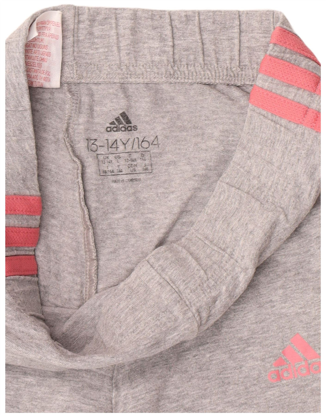 Leggings Adidas Bambina 13-14 Anni Grigi