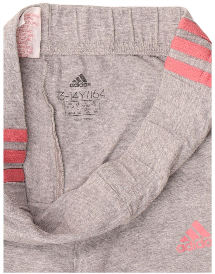 Leggings Adidas Bambina 13-14 Anni Grigi
