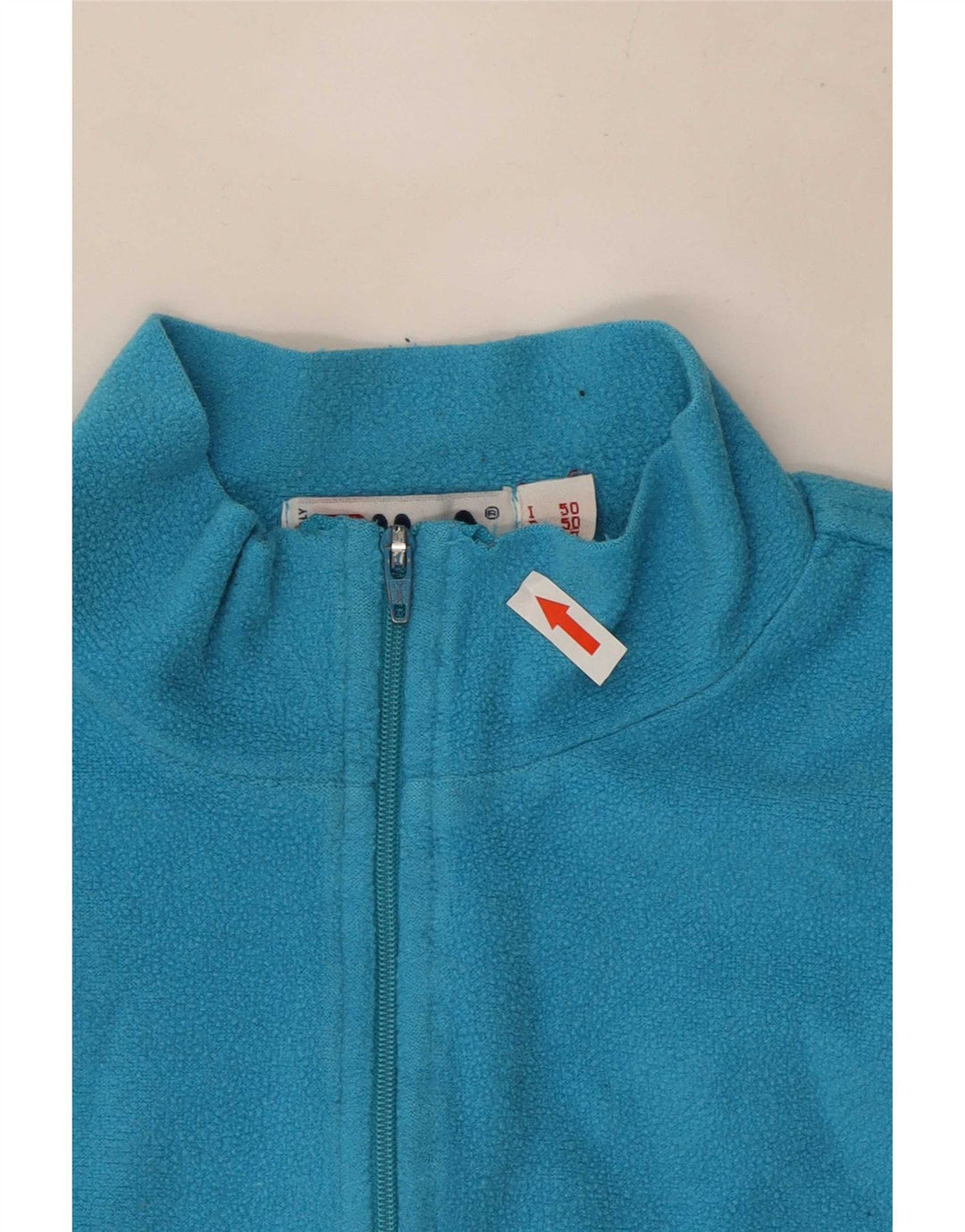 Maglione in pile Fila da uomo con zip e collo IT 50 blu medio