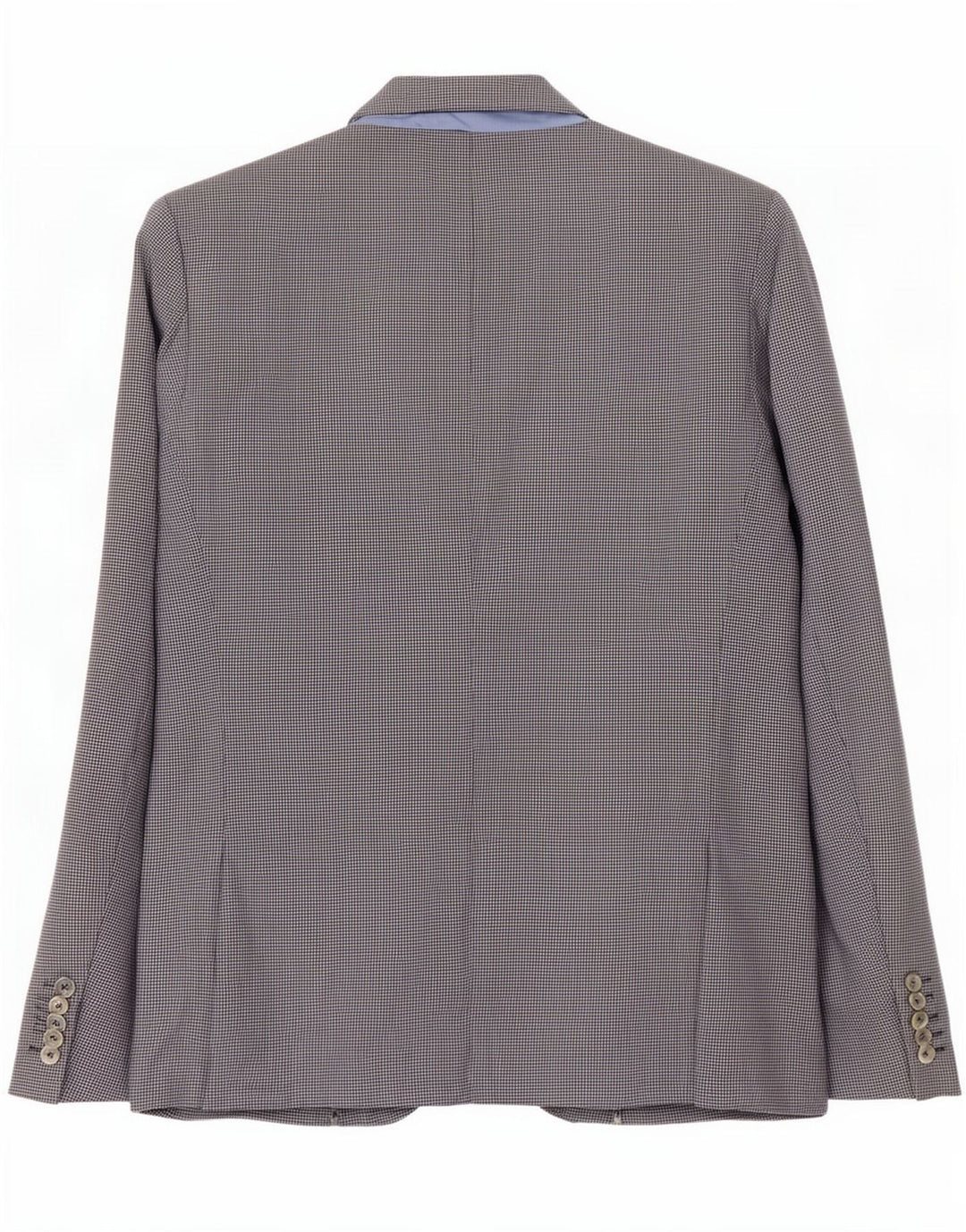Giacca blazer da uomo a 2 bottoni Zara UK 40 grande cotone pied de poule grigio
