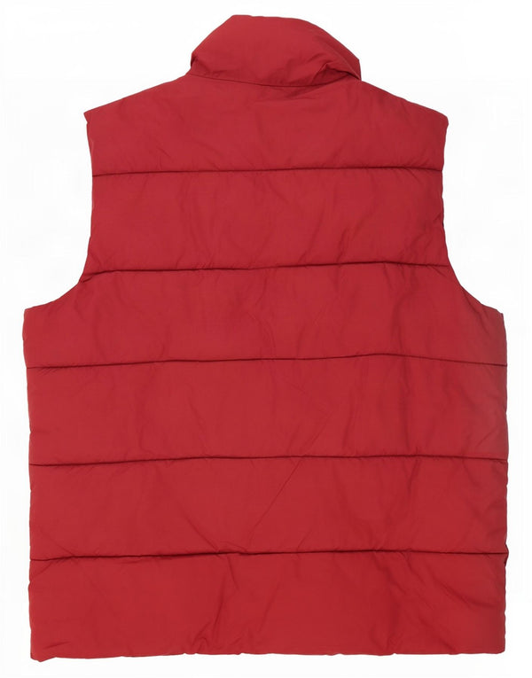 Kappa Mens Padded Gilet UK 40 Large Red Polyamide