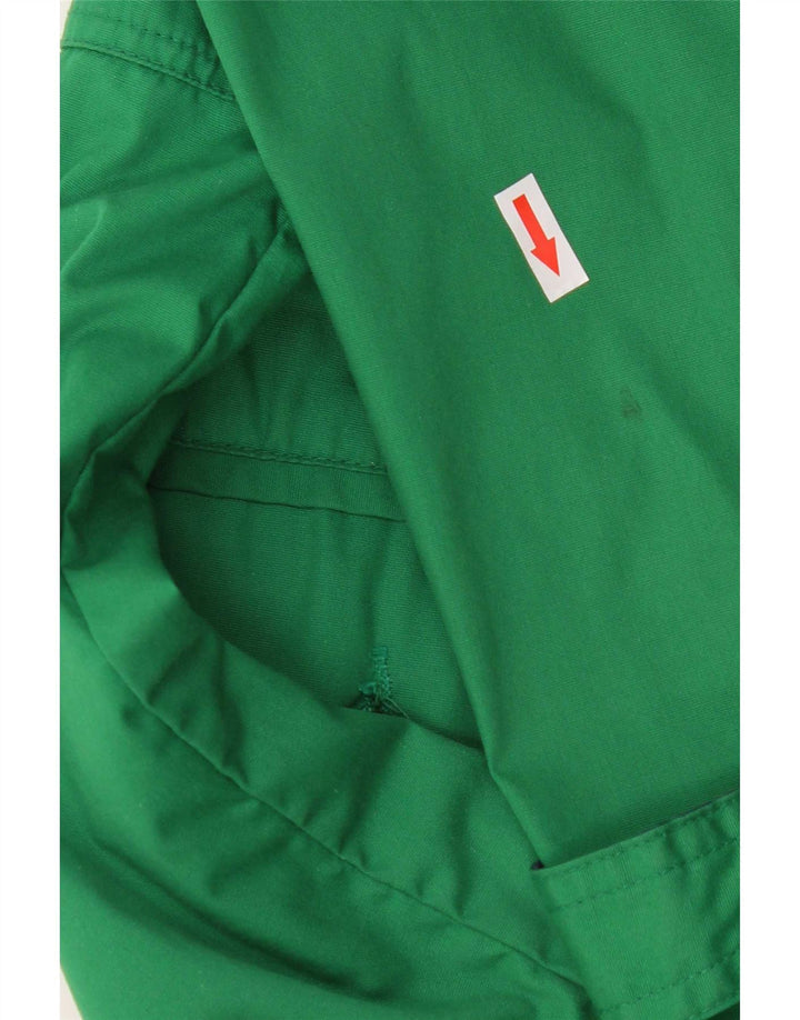 Giacca utilitaria vintage da uomo, vestibilità ampia, da yachting, UK 38, poliestere verde medio