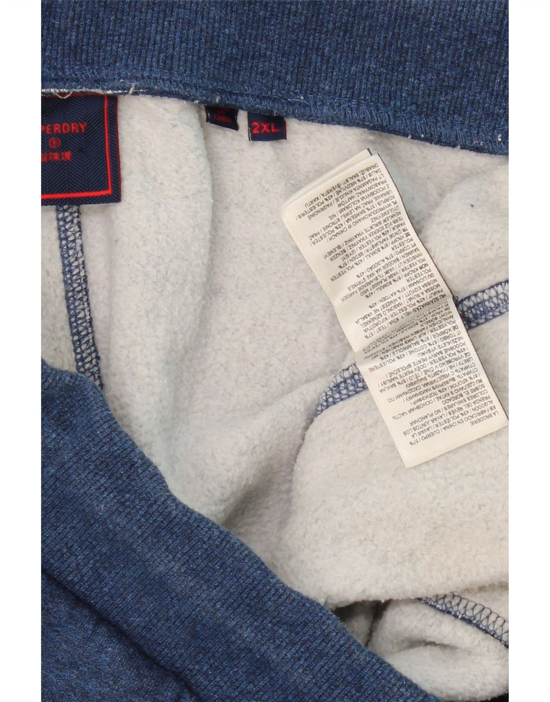 Pantaloni da tuta da uomo SUPERDRY Joggers 2XL Cotone blu