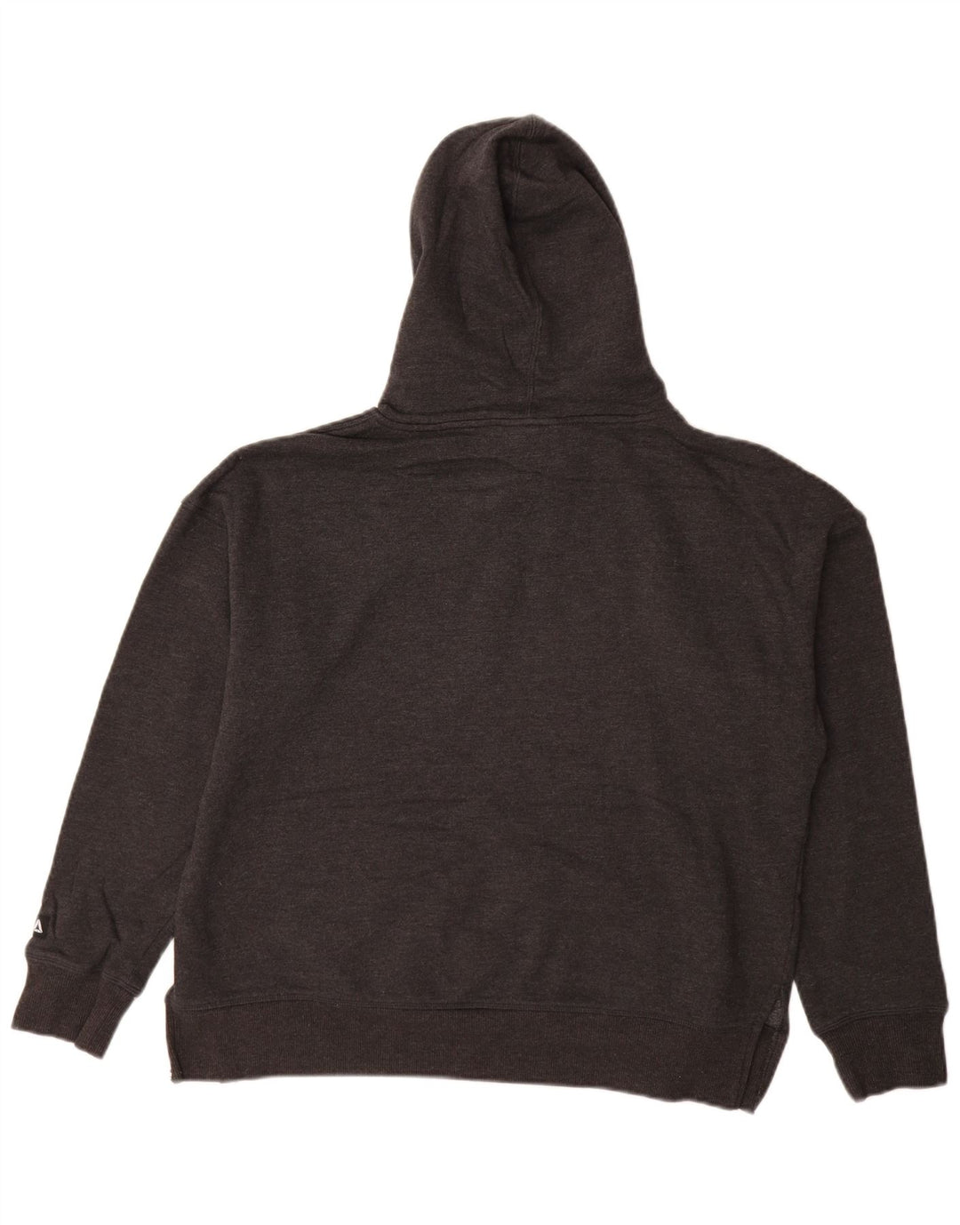 Maglione con cappuccio grafico oversize da donna Reebok UK 14 Cotone grigio medio