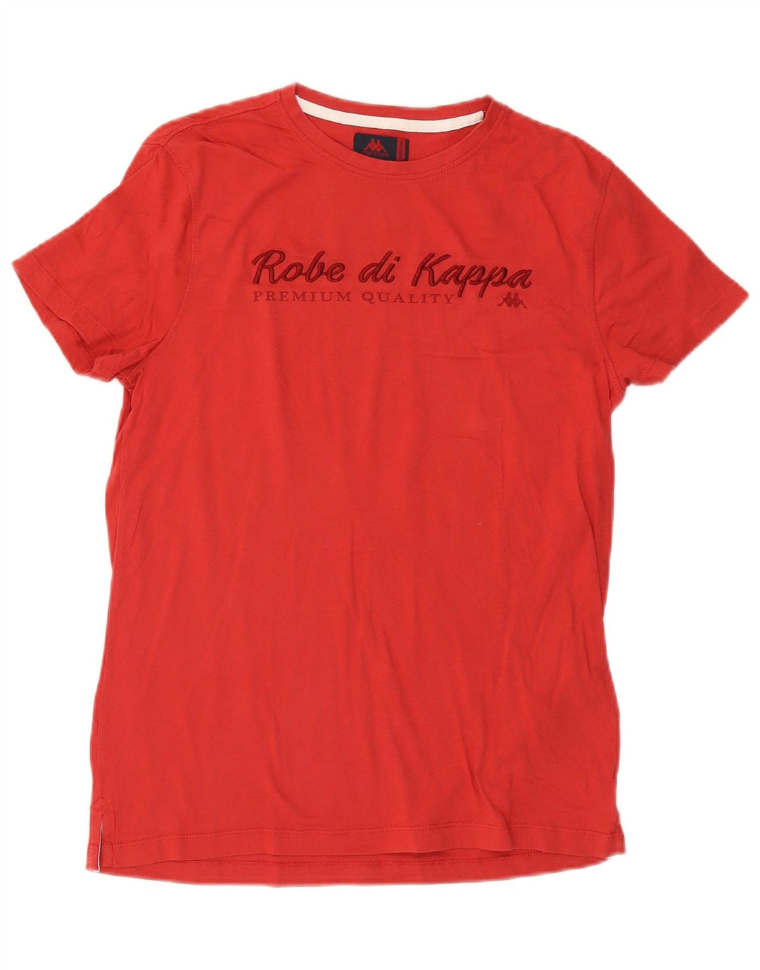 T-shirt grafica da donna KAPPA Top UK 12 rosso medio in cotone