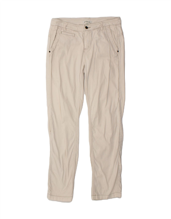 ORVIS Womens Slim Chino Trousers US 8 Medium W30 L30  Beige Cotton Vintage Orvis and Second-Hand Orvis from Messina Hembry 