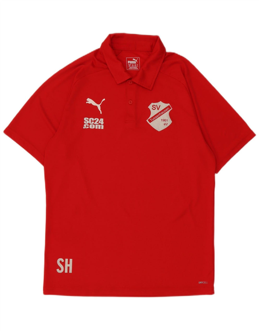 Polo grafica da uomo Puma Rossa media