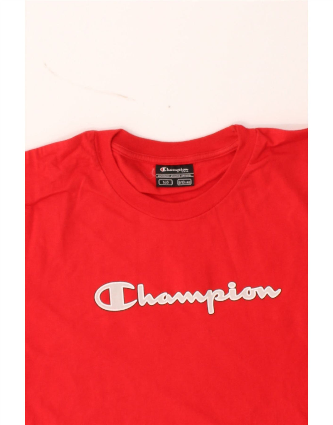 CHAMPION Boys Graphic T-Shirt Top 9-10 Years Red Cotton Vintage Champion and Second-Hand Champion from Messina Hembry 
