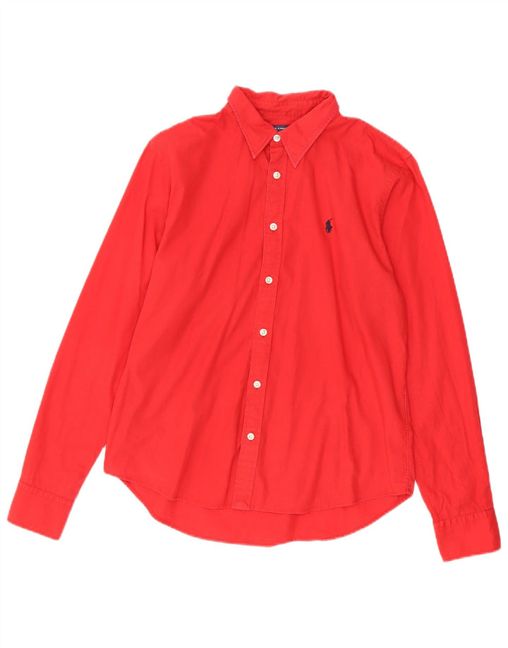 Maglia da golf da donna RALPH LAUREN US 10 Large in cotone rosso