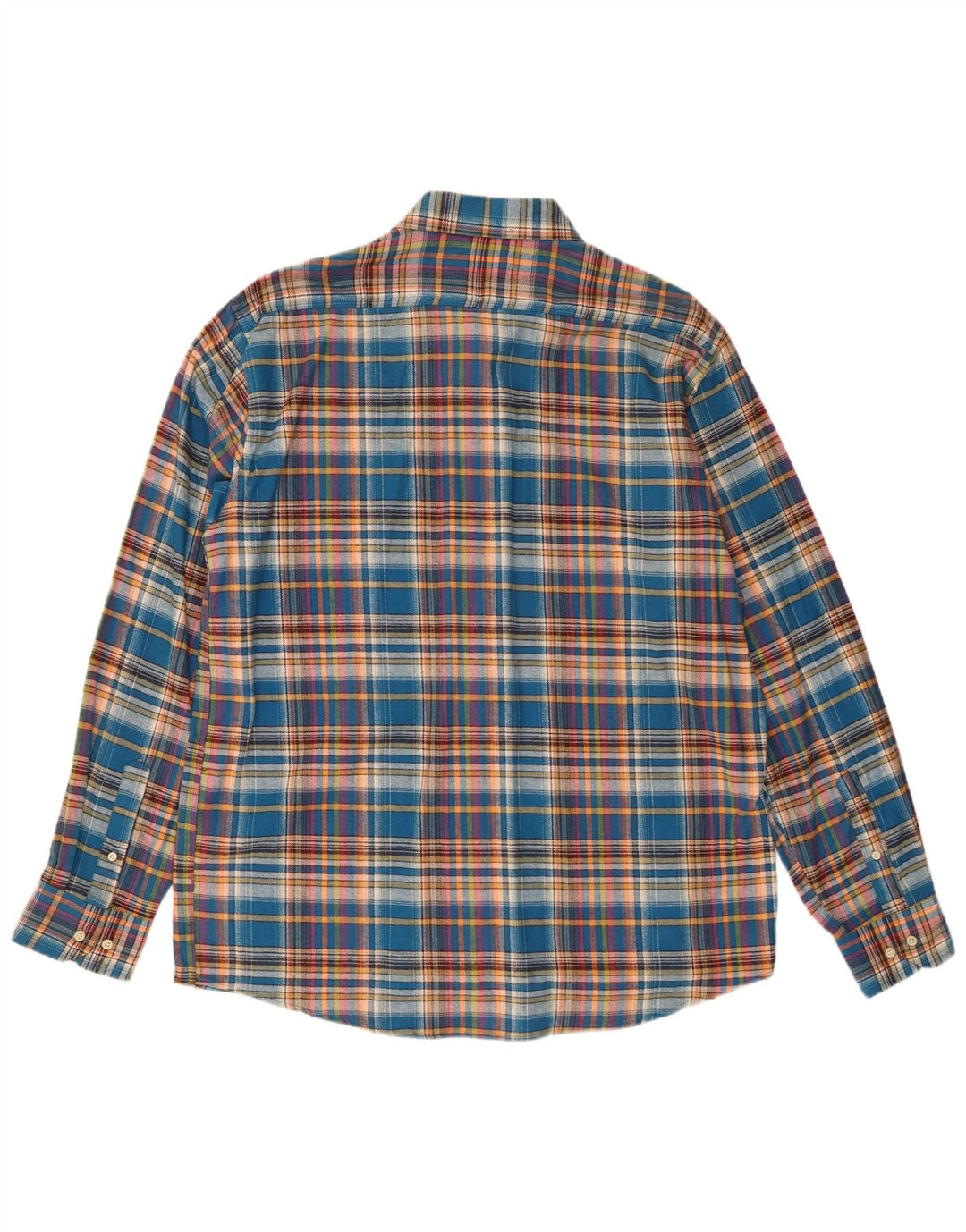 Camicia in flanella da uomo Evolution 2XL cotone scozzese blu