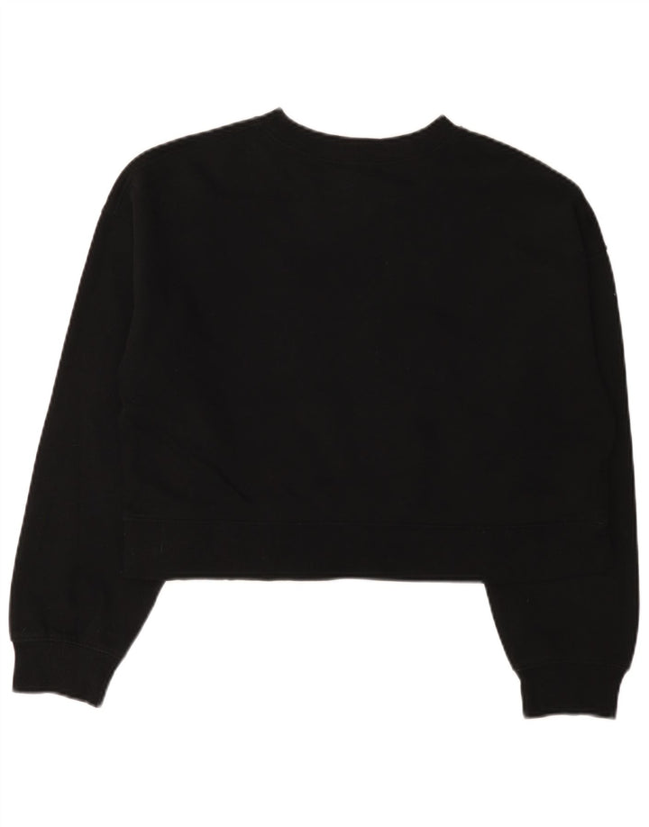 Felpa corta oversize da donna Zara UK 10 piccola nera