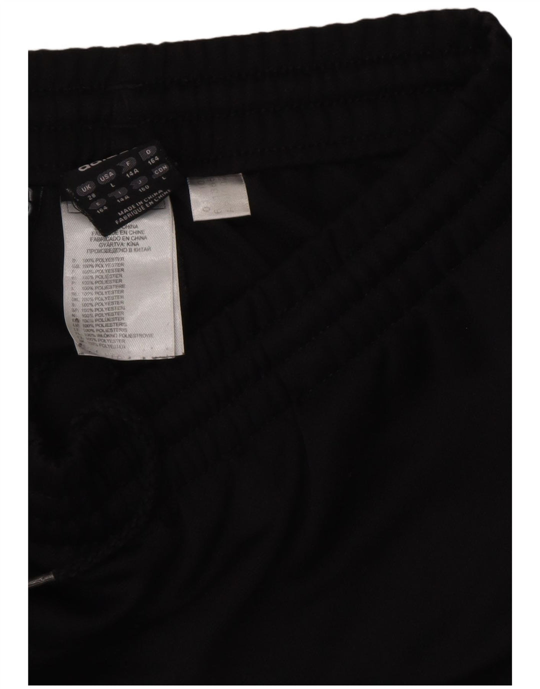 Pantaloni della tuta da ragazzo Adidas 13-14 anni in poliestere nero