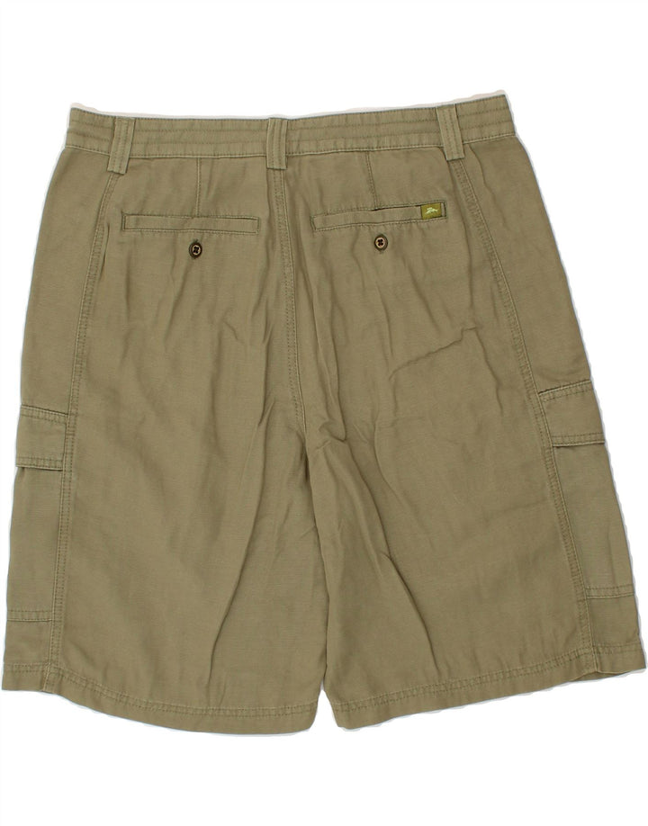 TOMMY BAHAMA Pantaloncini cargo da uomo dalla vestibilità comoda W33 Tencel medio kaki