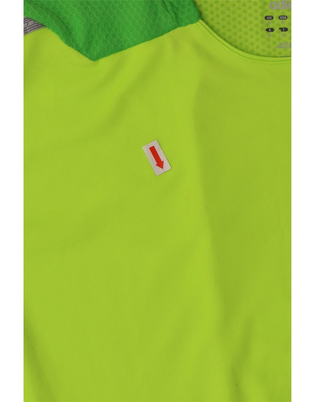 T-shirt regolare da uomo ADIDAS sportiva in poliestere a righe verde medio