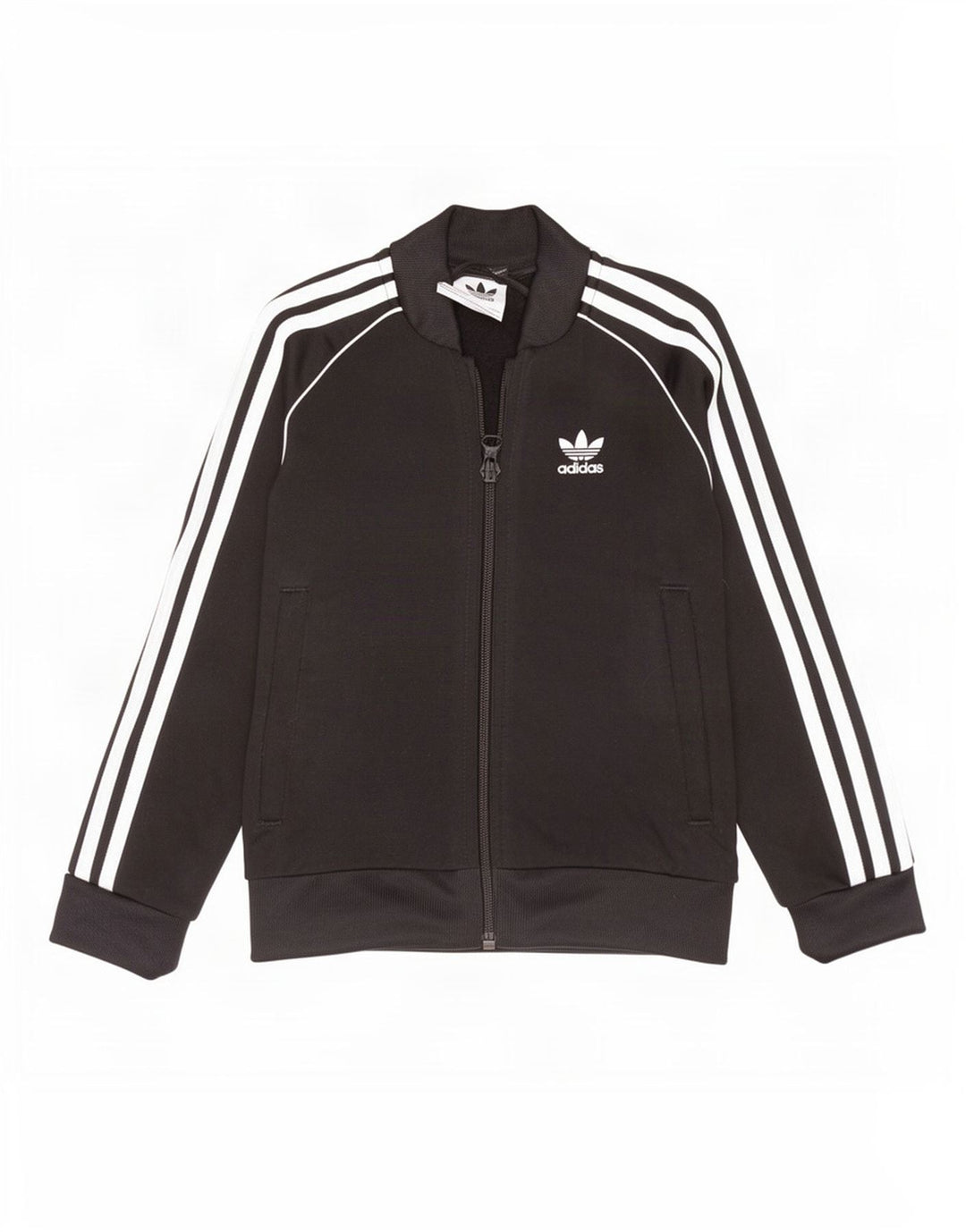 Giacca Top della tuta da ragazza Adidas 5-6 anni in poliestere nero