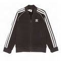 Giacca Top della tuta da ragazza Adidas 5-6 anni in poliestere nero