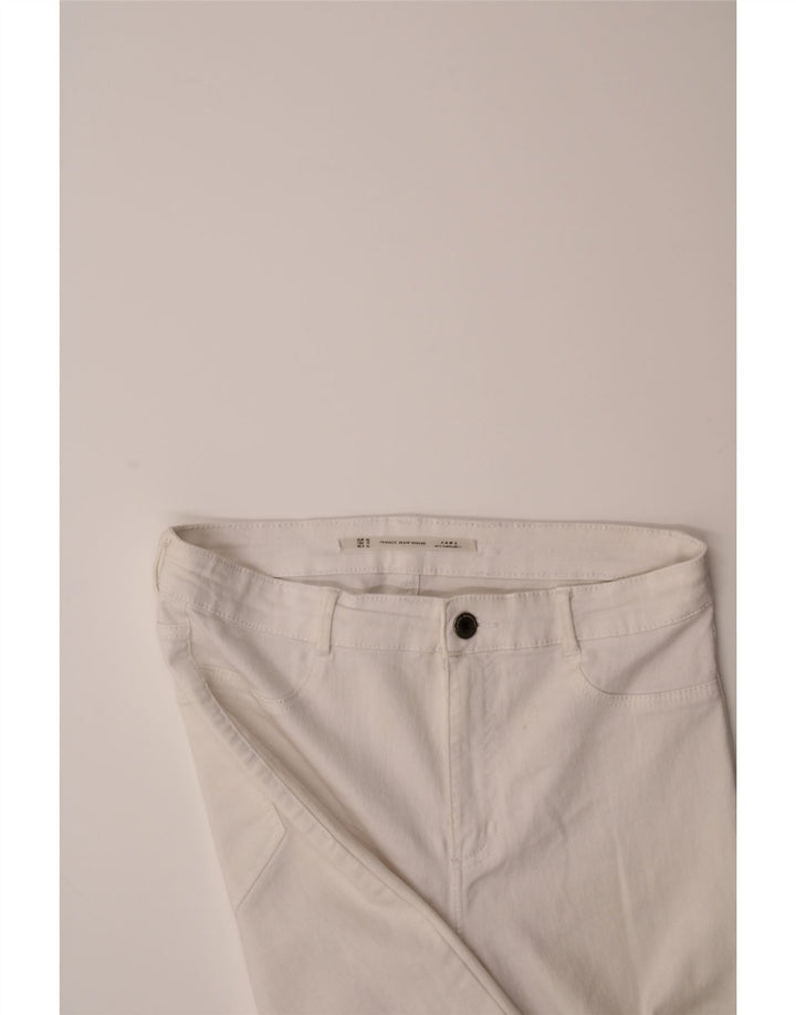 ZARA Womens Distressed Skinny Jeans EU 42 Large W32 L29 White Vintage Zara and Second-Hand Zara from Messina Hembry 