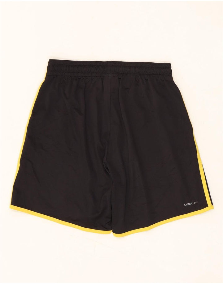 Pantaloncini sportivi ADIDAS Climalite da ragazzo 11-12 anni medio poliestere nero