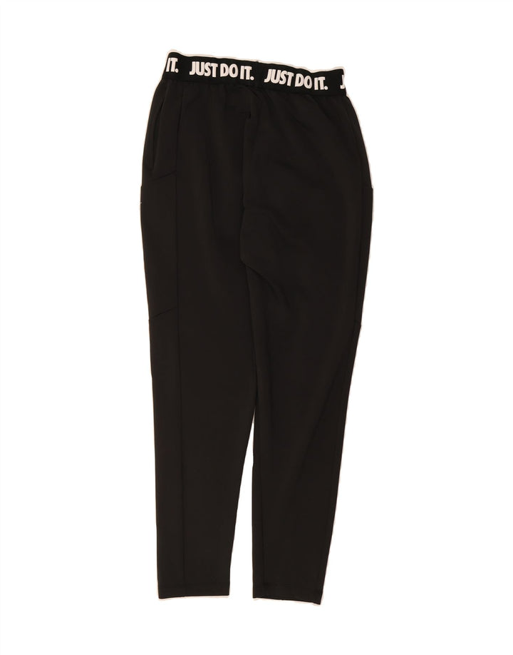 NIKE Womens Dri Fit Graphic Leggings UK 12 Medium  Black Vintage Nike and Second-Hand Nike from Messina Hembry 