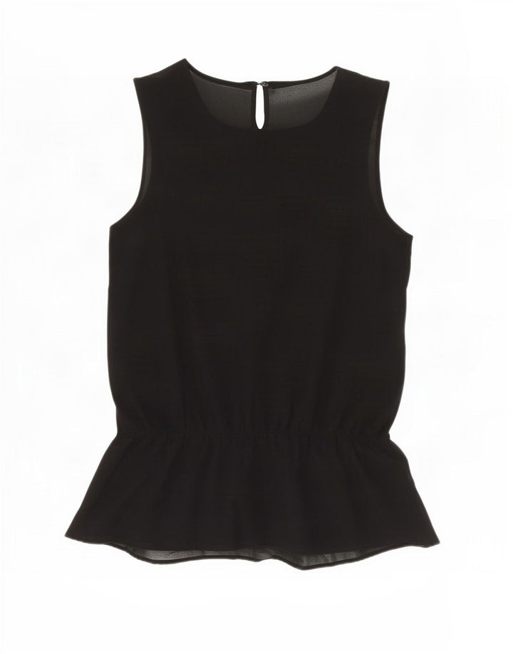 Camicetta senza maniche da donna Zara UK 6 XS poliestere nero