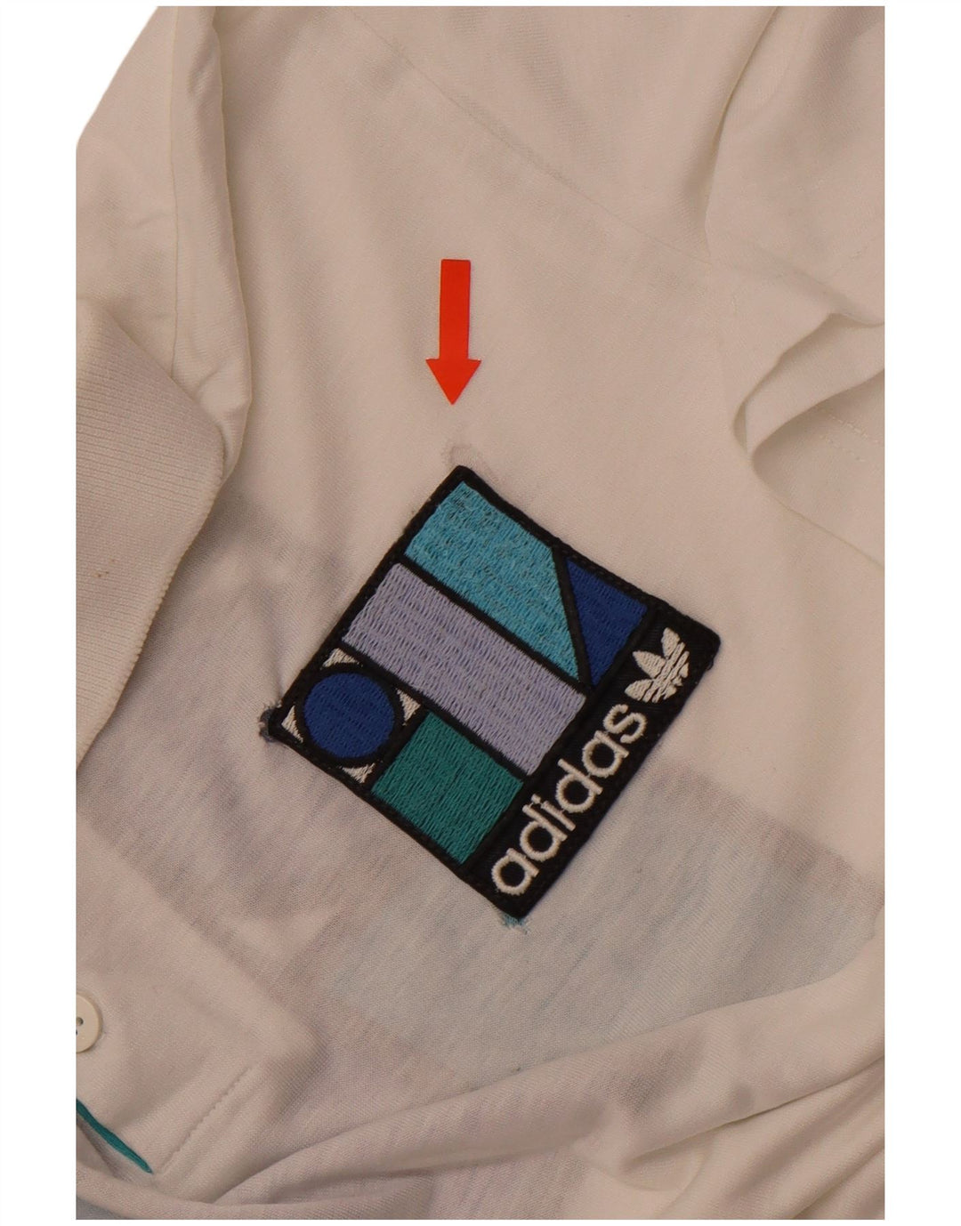 Polo grafica da uomo ADIDAS IT 50 cotone bianco medio