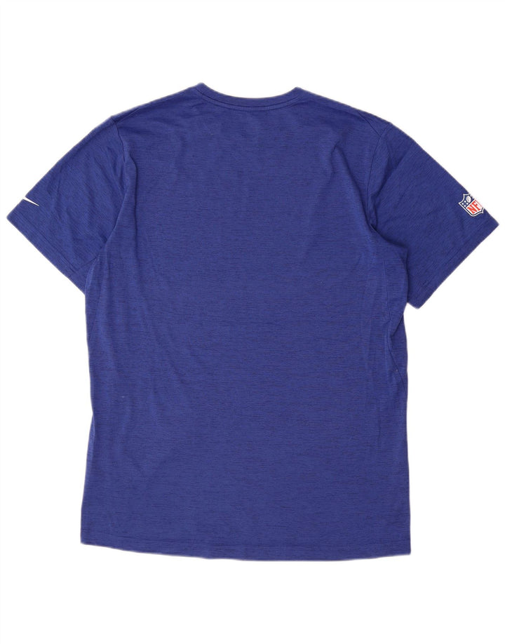 T-shirt grafica da uomo NIKE Top blu medio in poliestere
