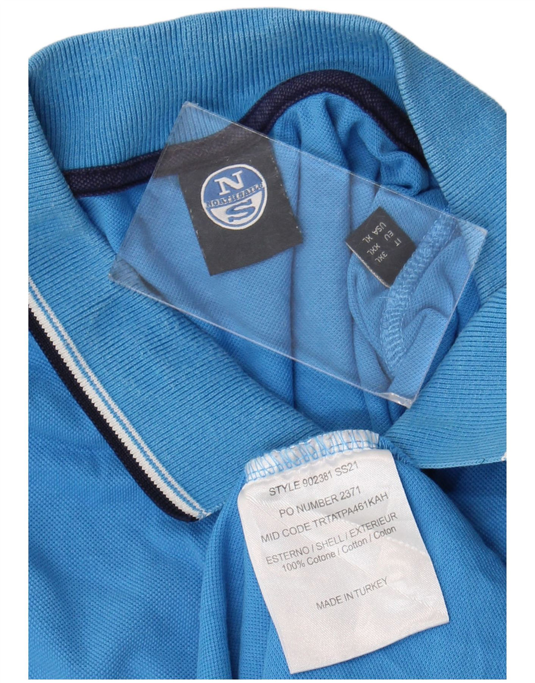 Polo da uomo North Sails XL in cotone blu