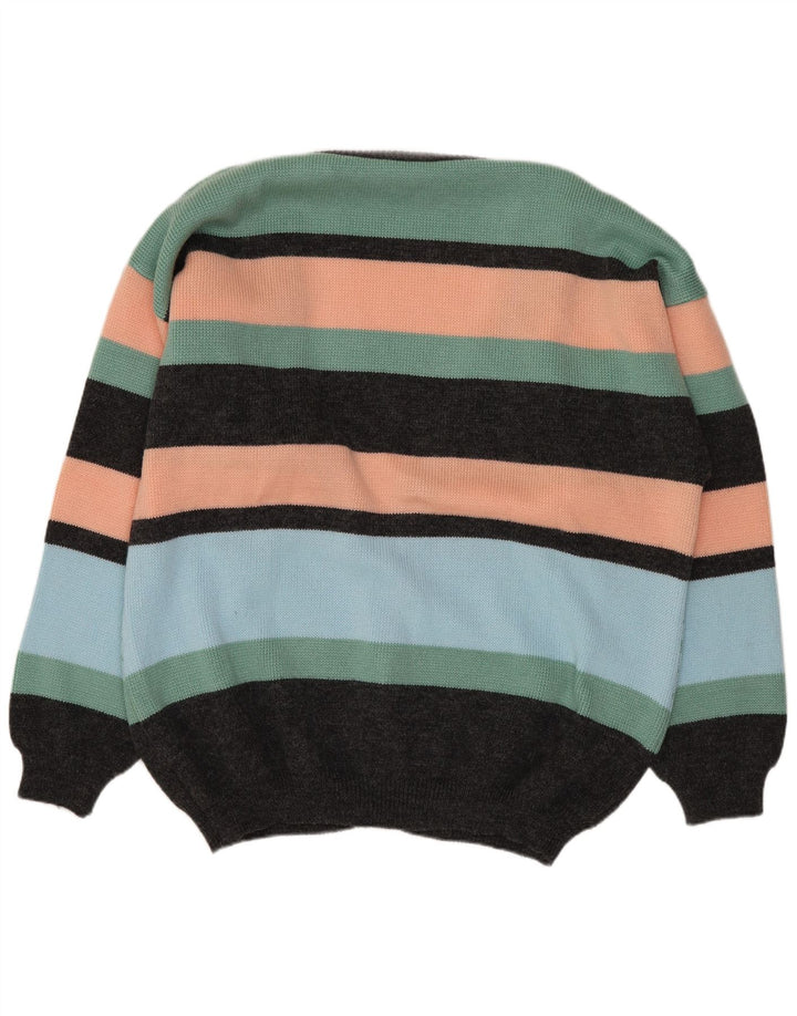 Maglione cardigan da uomo VINTAGE IT 52/54 Grande Fair Isle multicolore