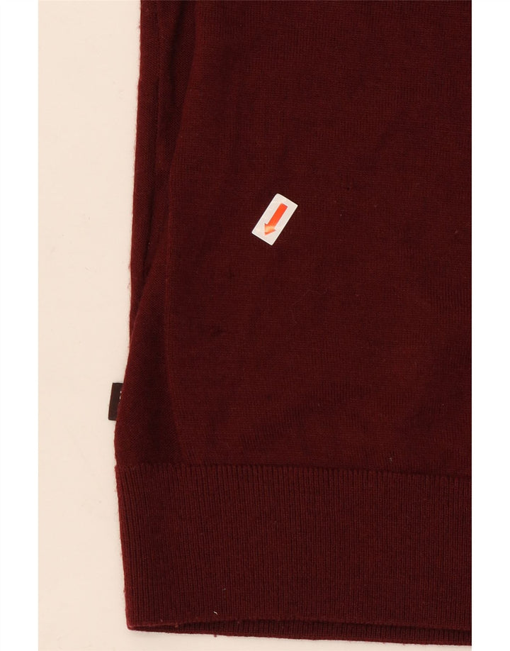 MICHAEL KORS Maglione da uomo girocollo grande lana bordeaux