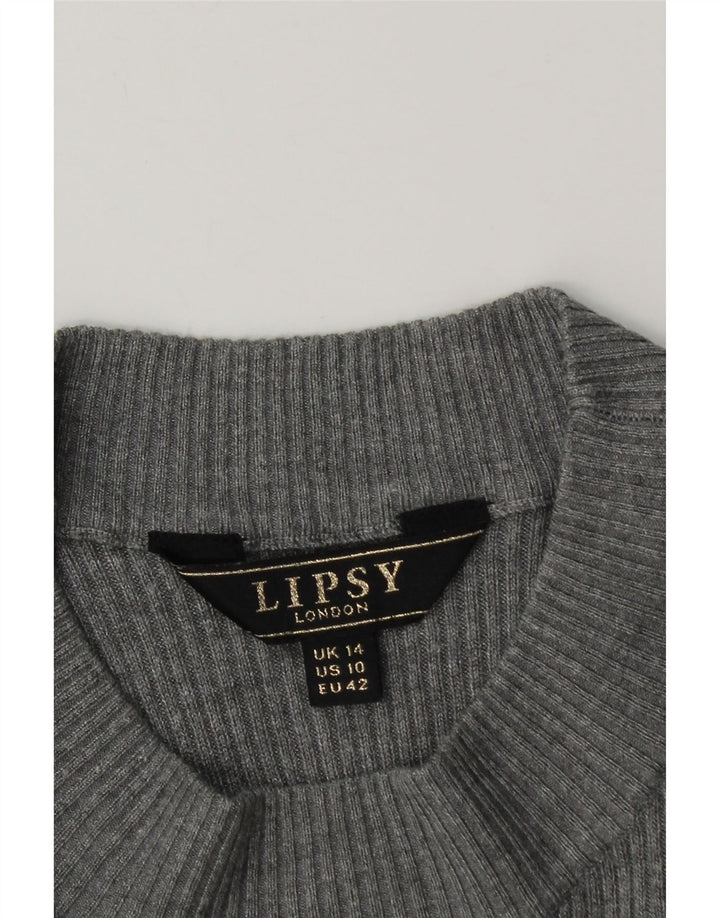 Abito maglione da donna Lipsy UK 14 Viscosa grigio medio