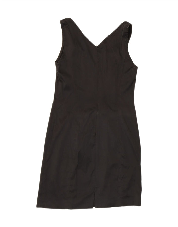 VINTAGE Womens Sleeveless Sheath Dress UK 12 Medium Black Vintage Vintage and Second-Hand Vintage from Messina Hembry 