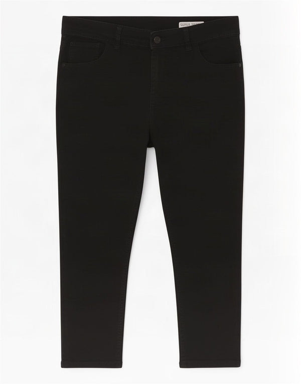 Marks & Spencer Womens Crop Super Skinny Jeans UK 14 Large W32 L20 Black