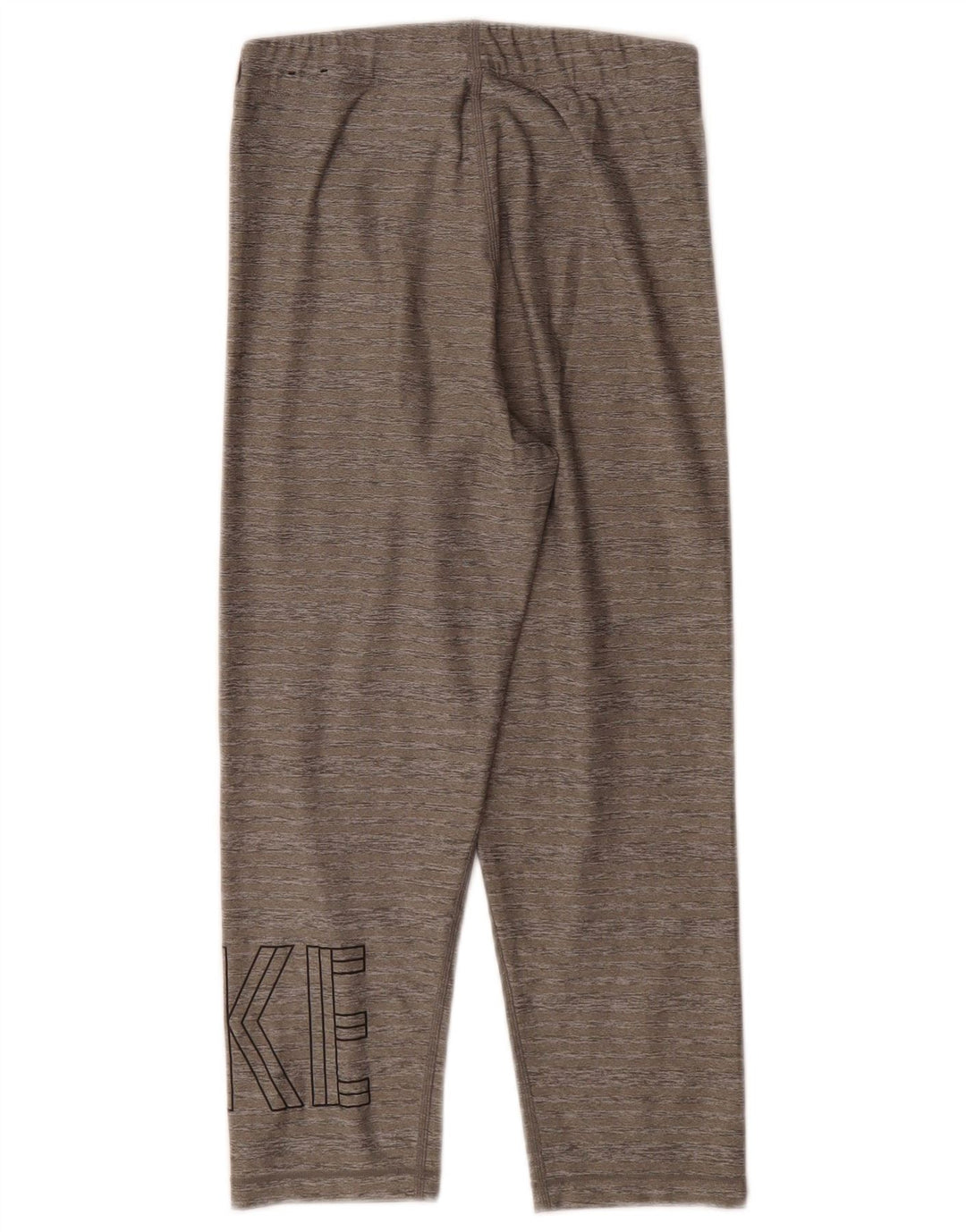 Leggings Nike Dri Fit Graphic Capri da donna UK 10 Small Grey Flecked