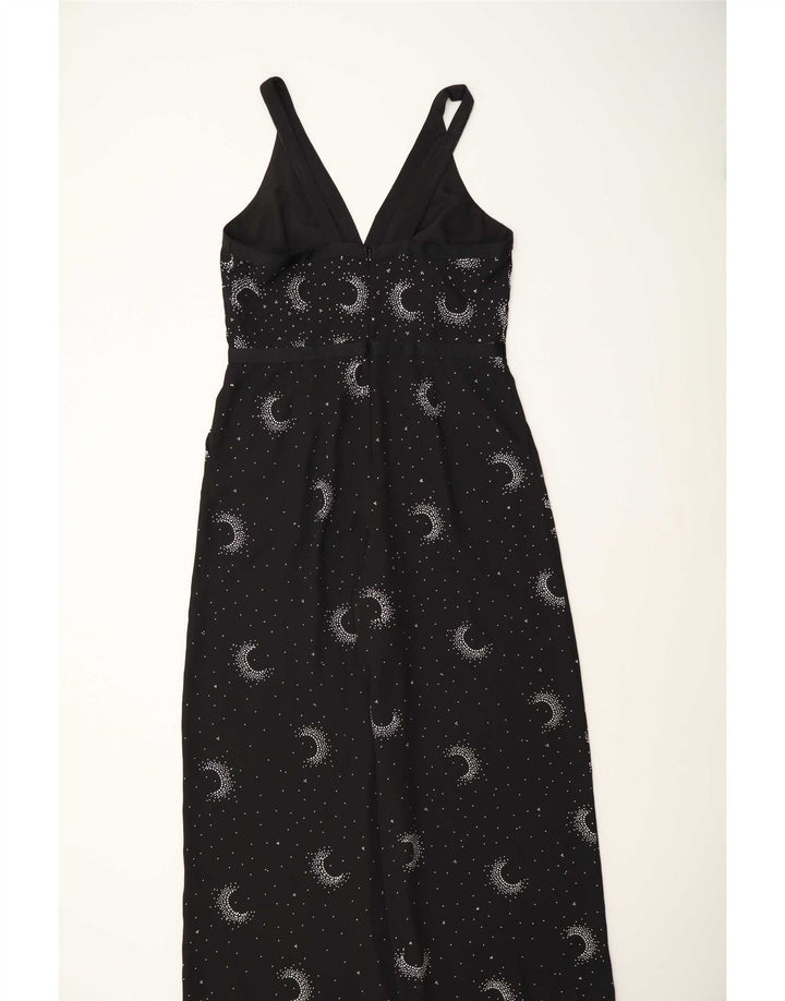 Tuta senza maniche da donna Monsoon UK 16 Large Poliestere maculato nero