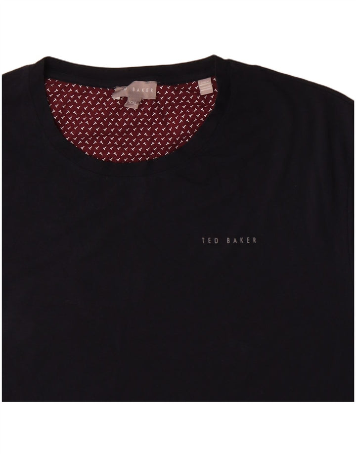 T-shirt da uomo Ted Baker Top 2XL cotone blu navy