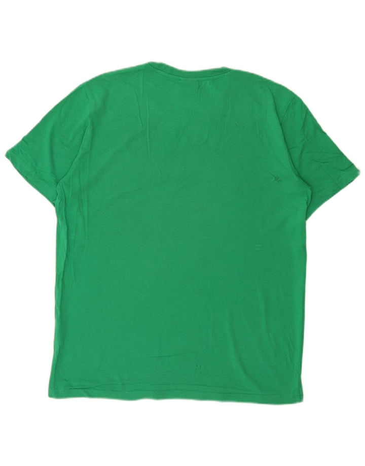 T-shirt grafica da uomo Champion Top in cotone verde medio