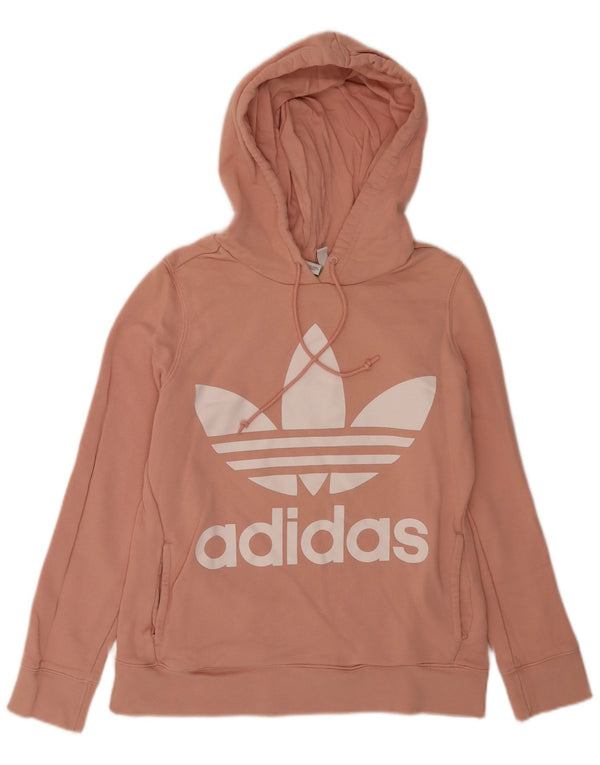 Felpa con cappuccio da donna Adidas Graphic Relaxed Fit UK 10 Small Pink Sports