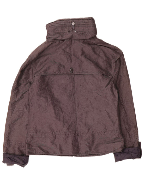 Giacca antipioggia da donna Marks & Spencer vestibilità ampia UK 6 XS blu navy in poliammide